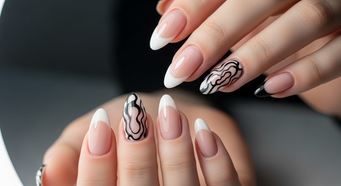 Геометрический маникюр: минимализм и строгие линии 3